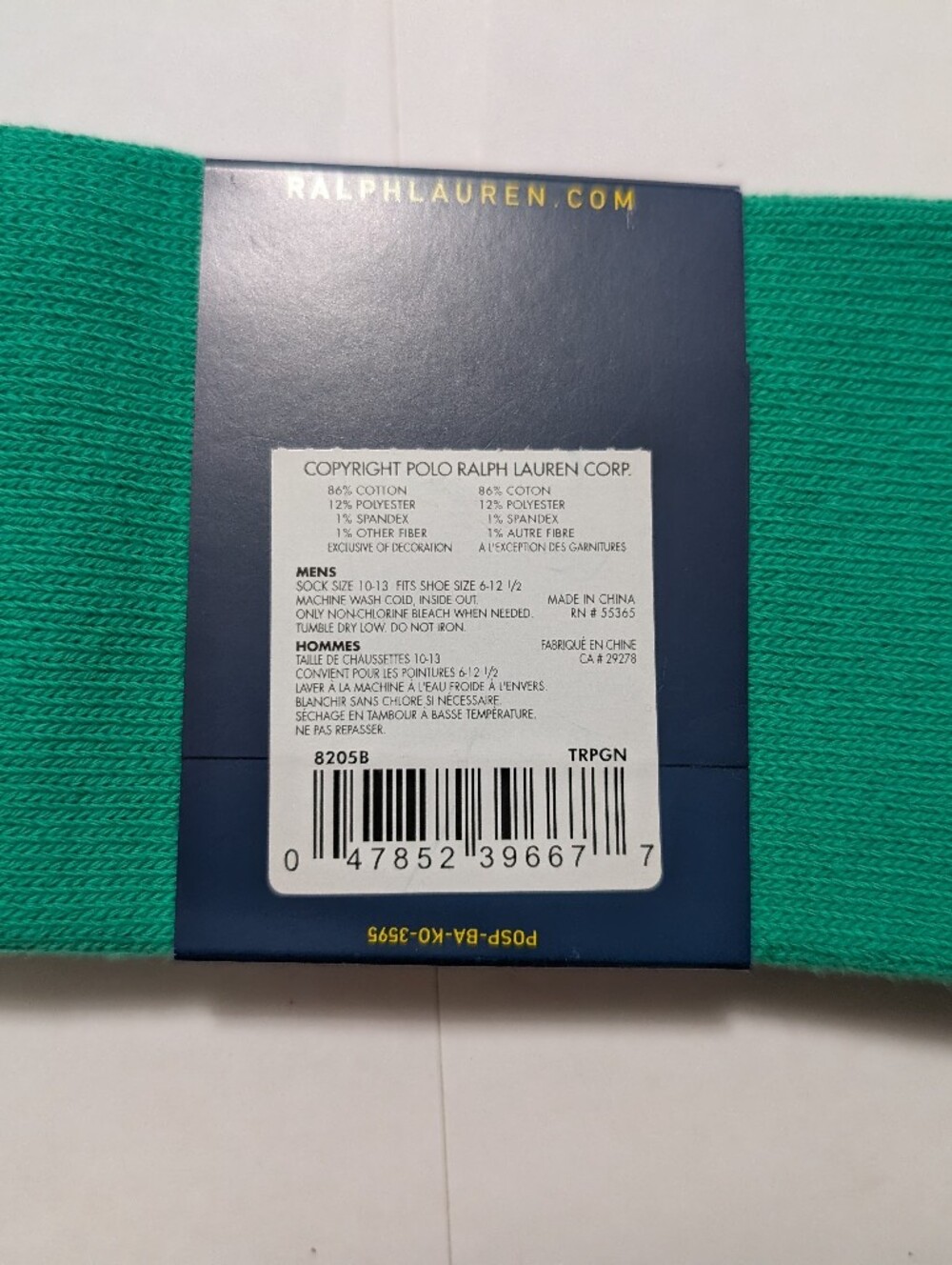 Polo Ralph Lauren Classic Crew Socks L - Picture 3 of 4